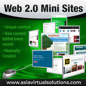 Web 2.0 Mini Sites creation service